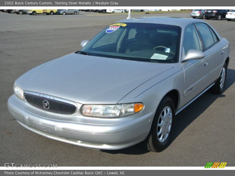 Sterling Silver Metallic / Medium Gray 2002 Buick Century Custom