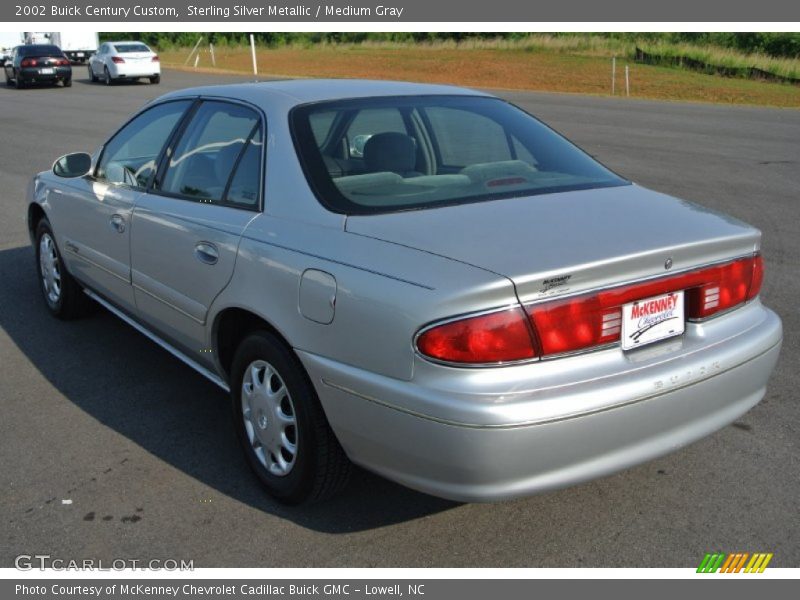 Sterling Silver Metallic / Medium Gray 2002 Buick Century Custom