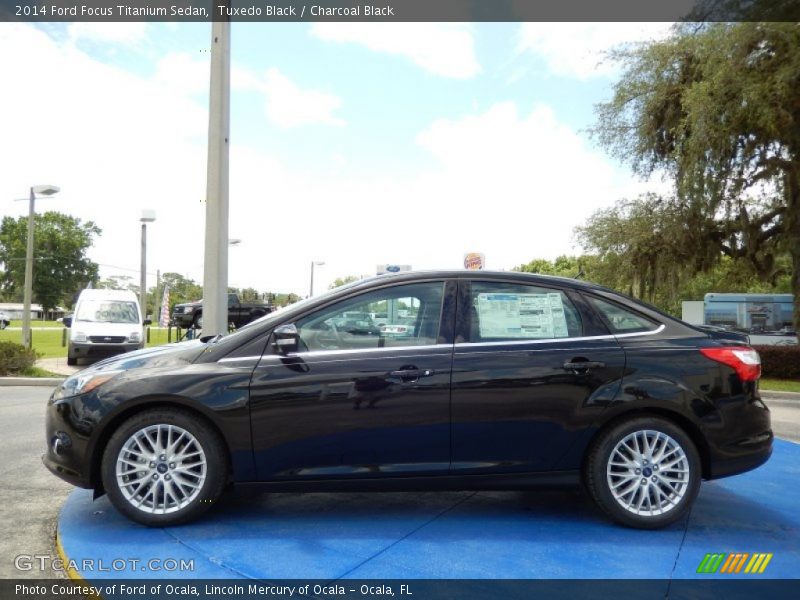 Tuxedo Black / Charcoal Black 2014 Ford Focus Titanium Sedan