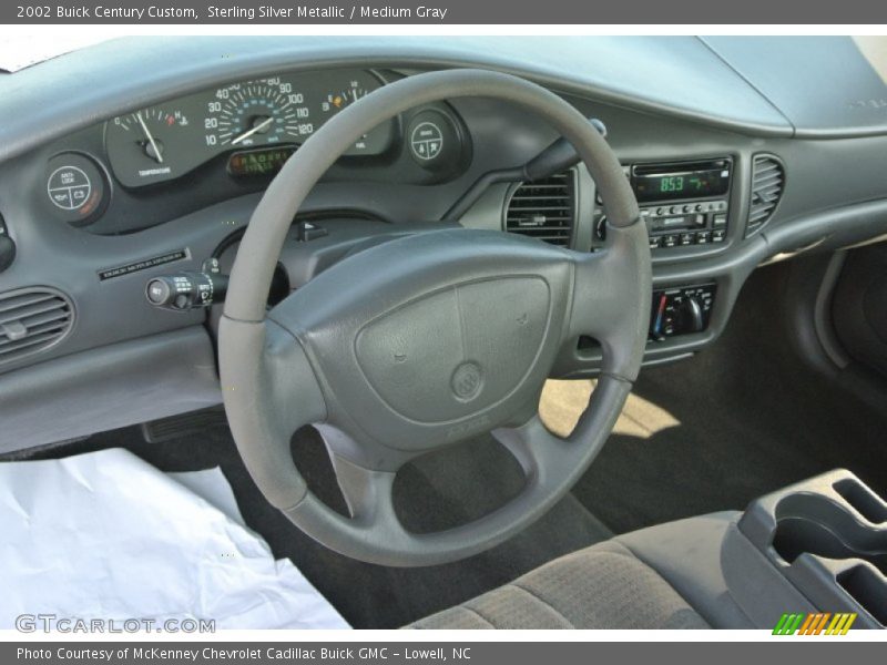 Sterling Silver Metallic / Medium Gray 2002 Buick Century Custom