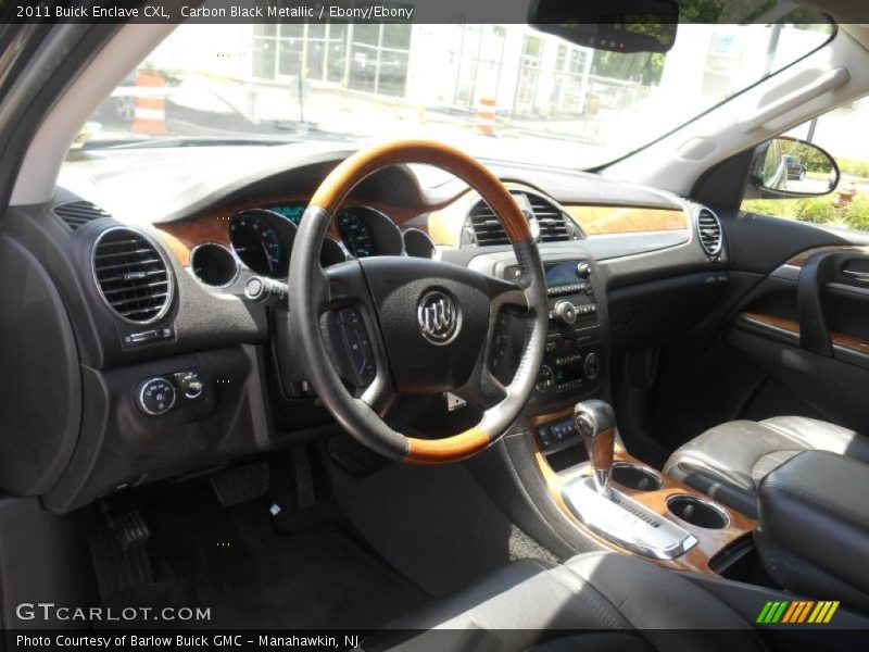 Carbon Black Metallic / Ebony/Ebony 2011 Buick Enclave CXL