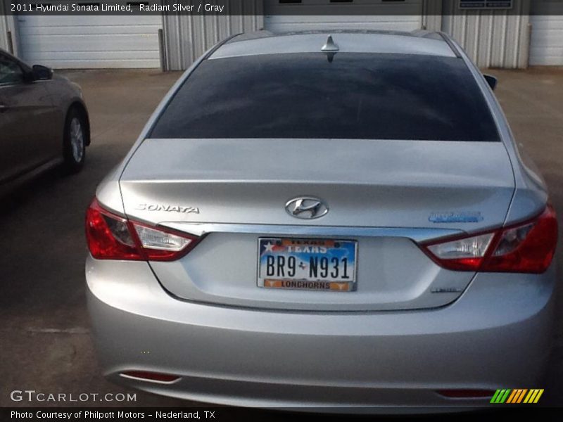Radiant Silver / Gray 2011 Hyundai Sonata Limited