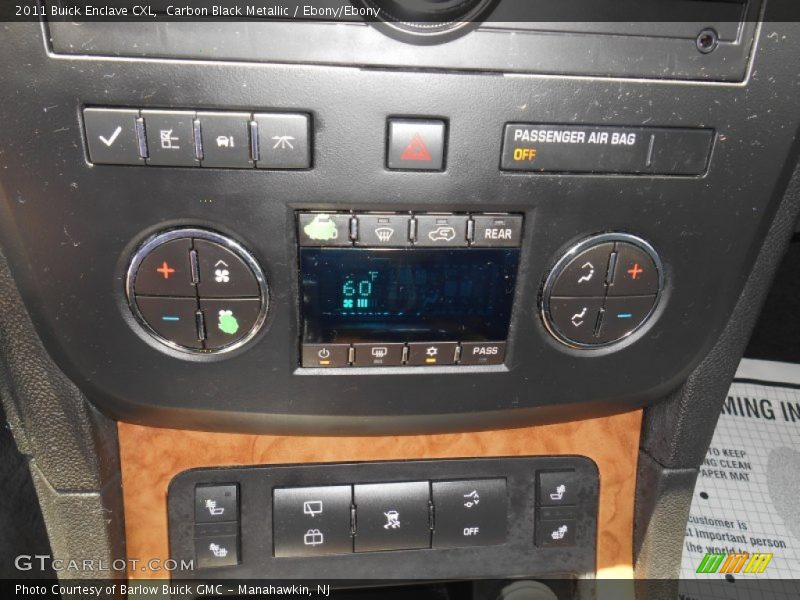 Carbon Black Metallic / Ebony/Ebony 2011 Buick Enclave CXL