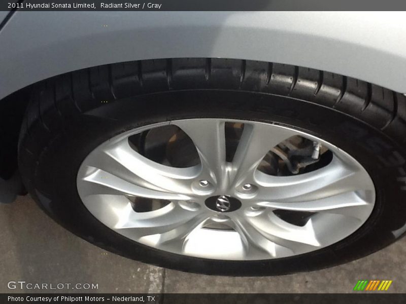 Radiant Silver / Gray 2011 Hyundai Sonata Limited