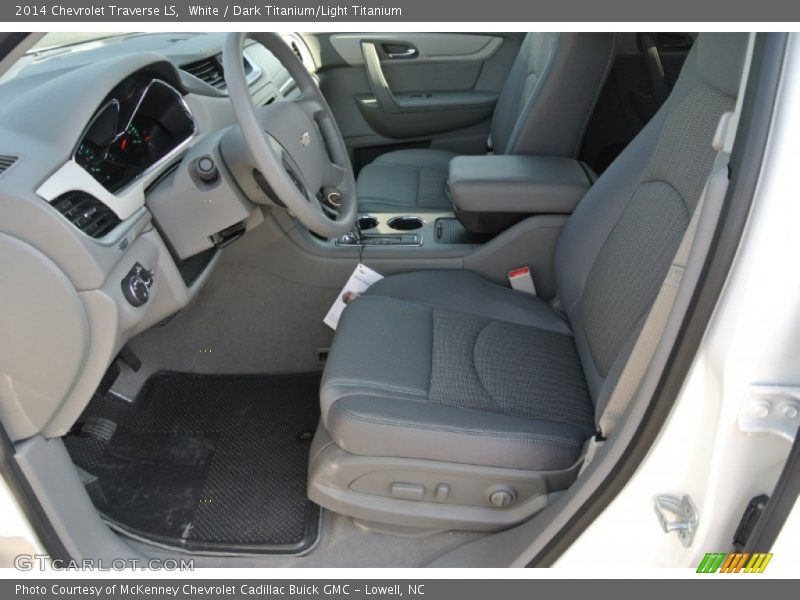 White / Dark Titanium/Light Titanium 2014 Chevrolet Traverse LS