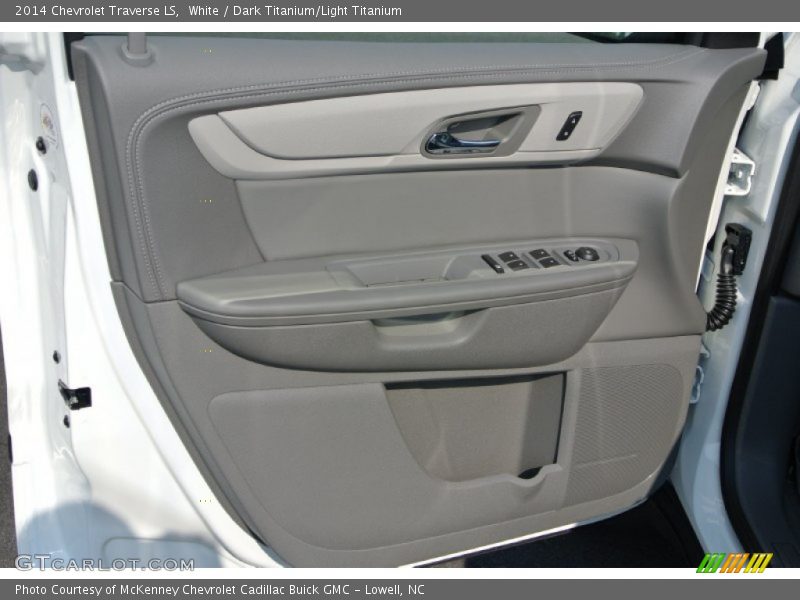 White / Dark Titanium/Light Titanium 2014 Chevrolet Traverse LS