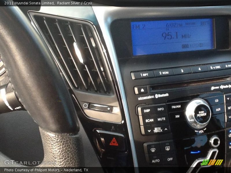 Radiant Silver / Gray 2011 Hyundai Sonata Limited