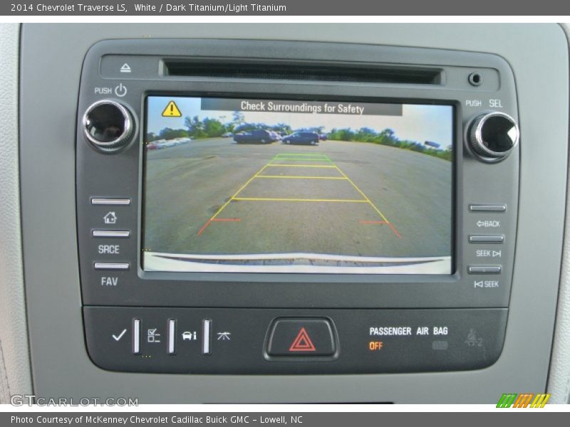White / Dark Titanium/Light Titanium 2014 Chevrolet Traverse LS
