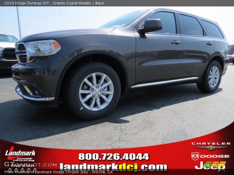 Granite Crystal Metallic / Black 2014 Dodge Durango SXT