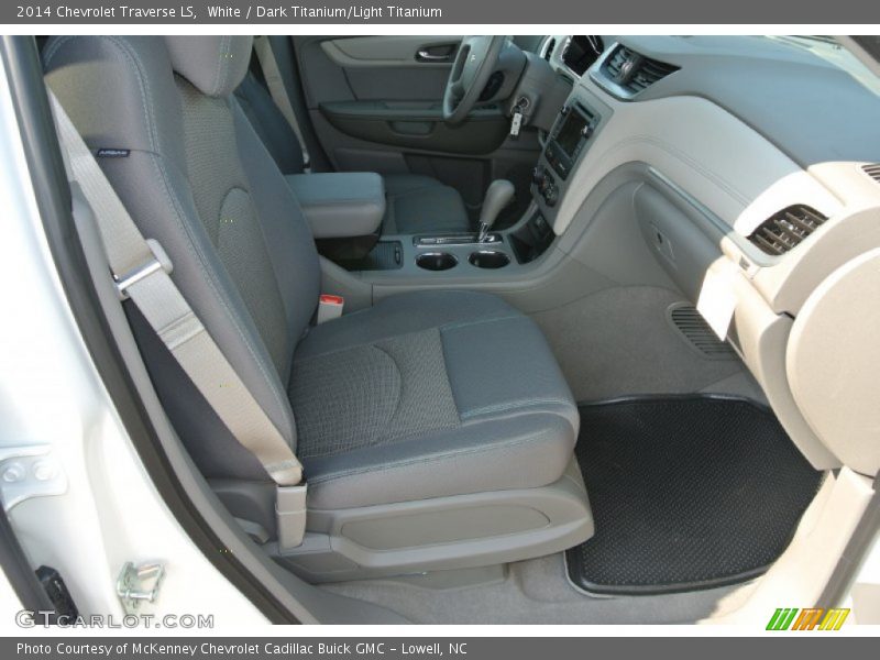 White / Dark Titanium/Light Titanium 2014 Chevrolet Traverse LS