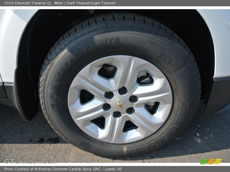 White / Dark Titanium/Light Titanium 2014 Chevrolet Traverse LS