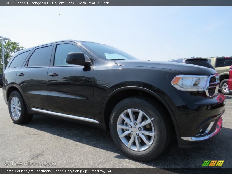 Brilliant Black Crystal Pearl / Black 2014 Dodge Durango SXT