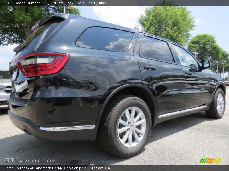 Brilliant Black Crystal Pearl / Black 2014 Dodge Durango SXT