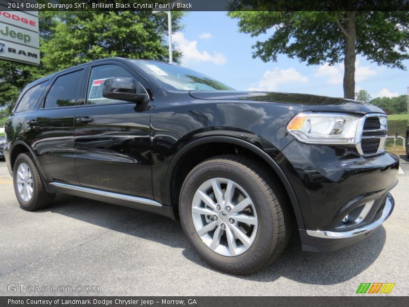 Brilliant Black Crystal Pearl / Black 2014 Dodge Durango SXT