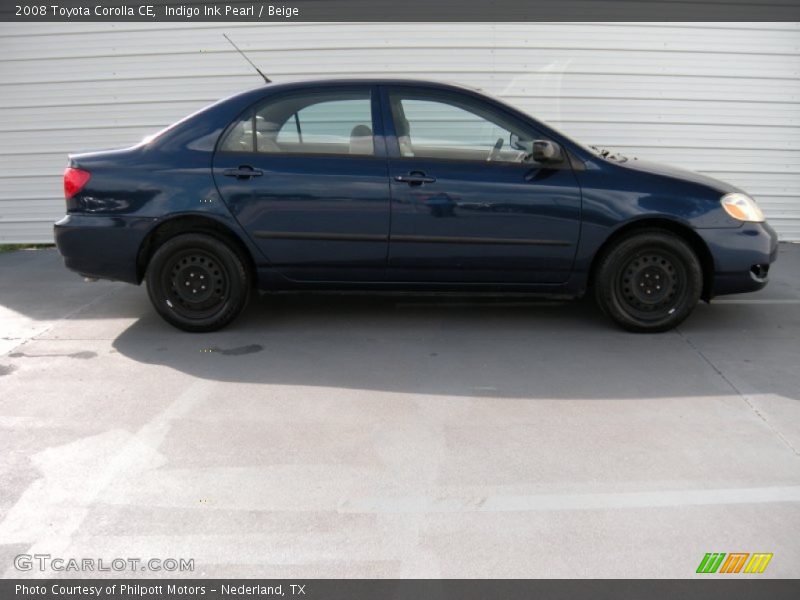 Indigo Ink Pearl / Beige 2008 Toyota Corolla CE