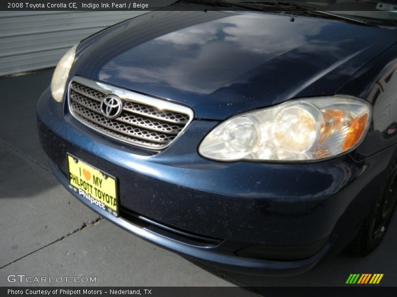 Indigo Ink Pearl / Beige 2008 Toyota Corolla CE