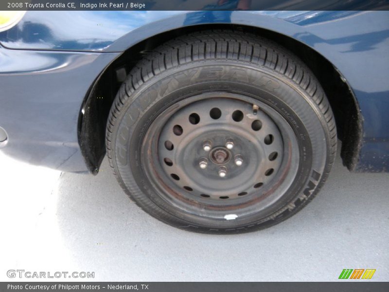 Indigo Ink Pearl / Beige 2008 Toyota Corolla CE