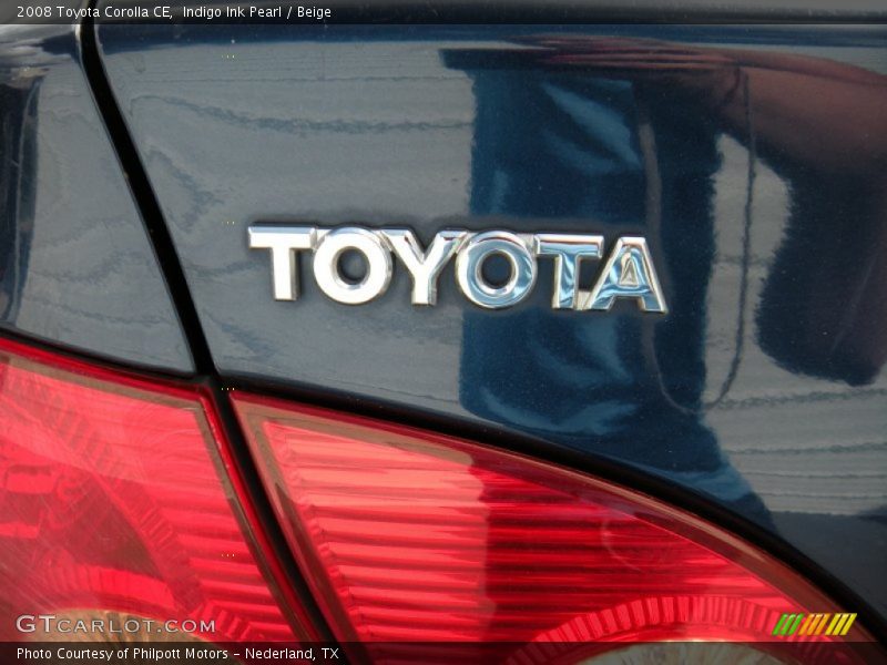 Indigo Ink Pearl / Beige 2008 Toyota Corolla CE