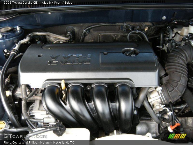 Indigo Ink Pearl / Beige 2008 Toyota Corolla CE