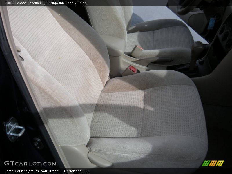 Indigo Ink Pearl / Beige 2008 Toyota Corolla CE