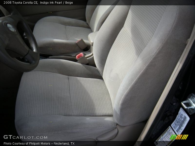 Indigo Ink Pearl / Beige 2008 Toyota Corolla CE