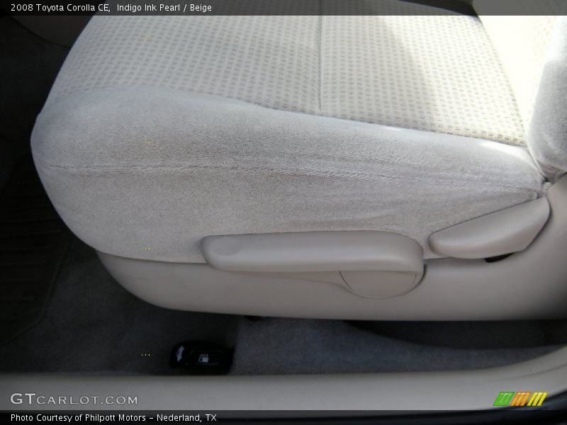 Indigo Ink Pearl / Beige 2008 Toyota Corolla CE