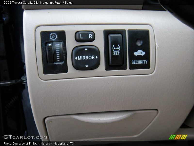 Indigo Ink Pearl / Beige 2008 Toyota Corolla CE