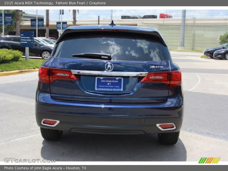 Fathom Blue Pearl / Graystone 2015 Acura MDX Technology
