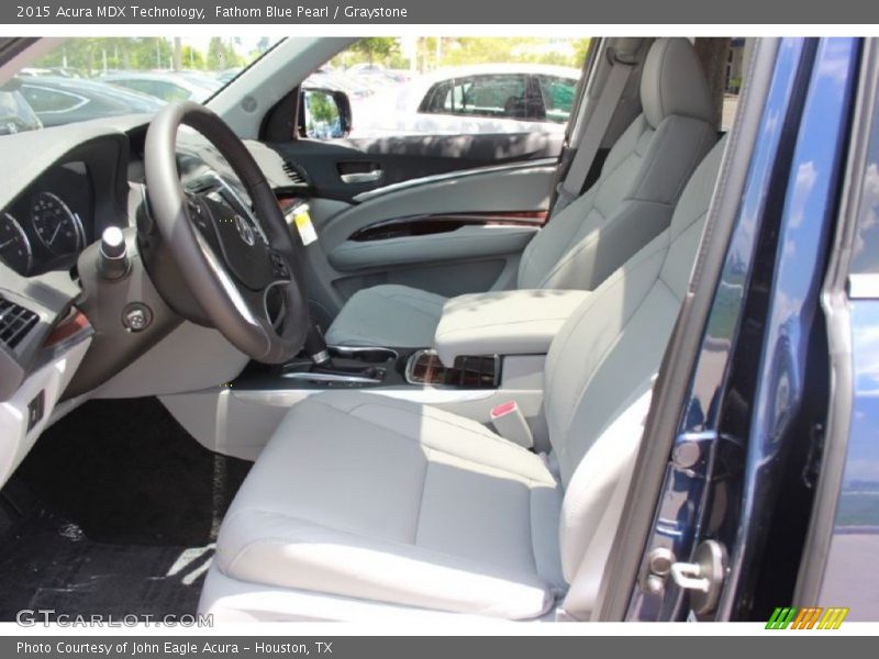 Fathom Blue Pearl / Graystone 2015 Acura MDX Technology