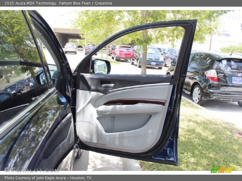 Fathom Blue Pearl / Graystone 2015 Acura MDX Technology