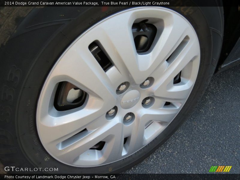 True Blue Pearl / Black/Light Graystone 2014 Dodge Grand Caravan American Value Package