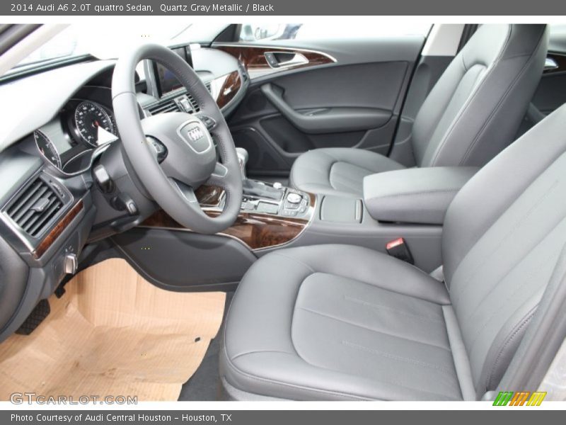 Quartz Gray Metallic / Black 2014 Audi A6 2.0T quattro Sedan