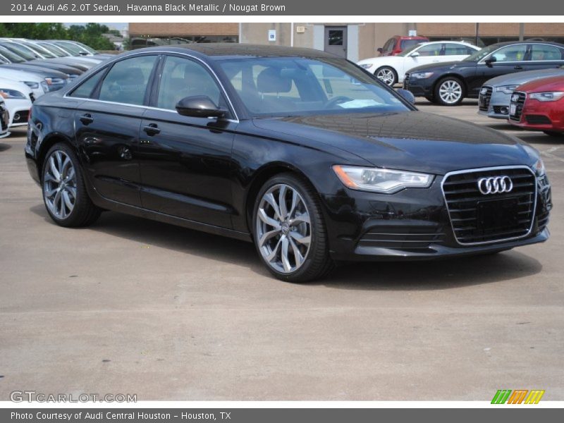 Havanna Black Metallic / Nougat Brown 2014 Audi A6 2.0T Sedan