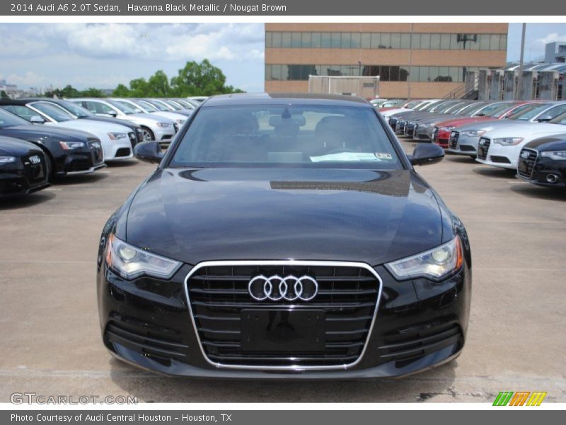 Havanna Black Metallic / Nougat Brown 2014 Audi A6 2.0T Sedan