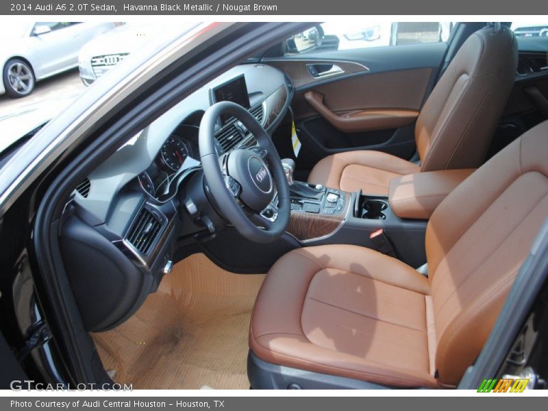 Havanna Black Metallic / Nougat Brown 2014 Audi A6 2.0T Sedan
