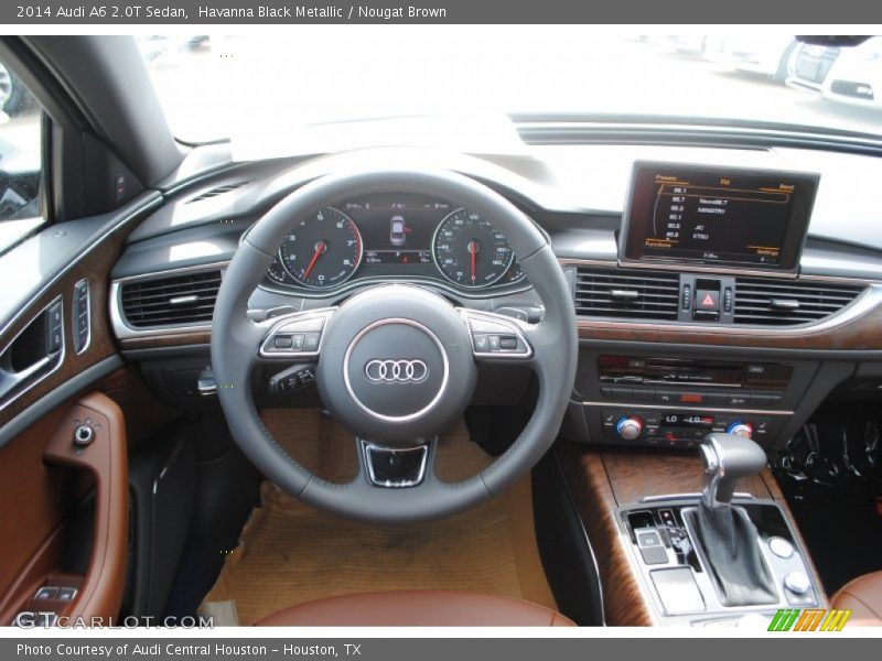 Havanna Black Metallic / Nougat Brown 2014 Audi A6 2.0T Sedan