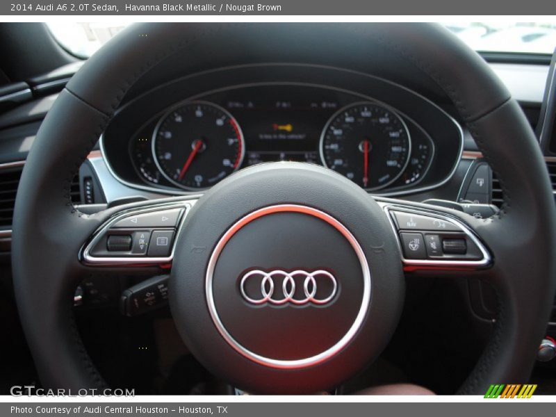 Havanna Black Metallic / Nougat Brown 2014 Audi A6 2.0T Sedan