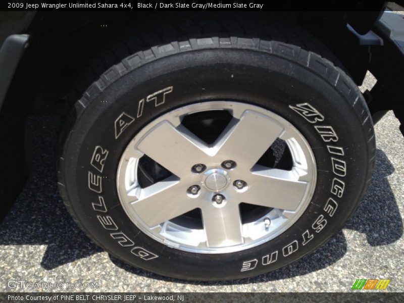 Black / Dark Slate Gray/Medium Slate Gray 2009 Jeep Wrangler Unlimited Sahara 4x4