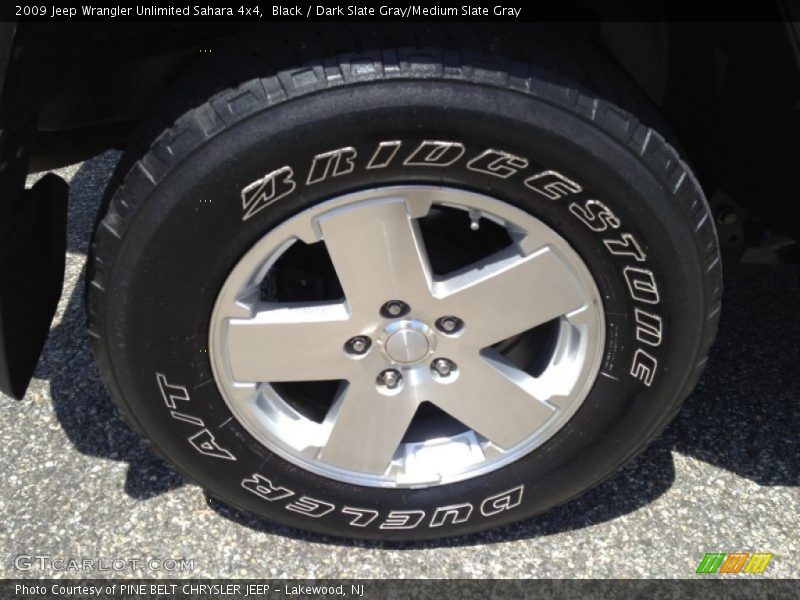 Black / Dark Slate Gray/Medium Slate Gray 2009 Jeep Wrangler Unlimited Sahara 4x4