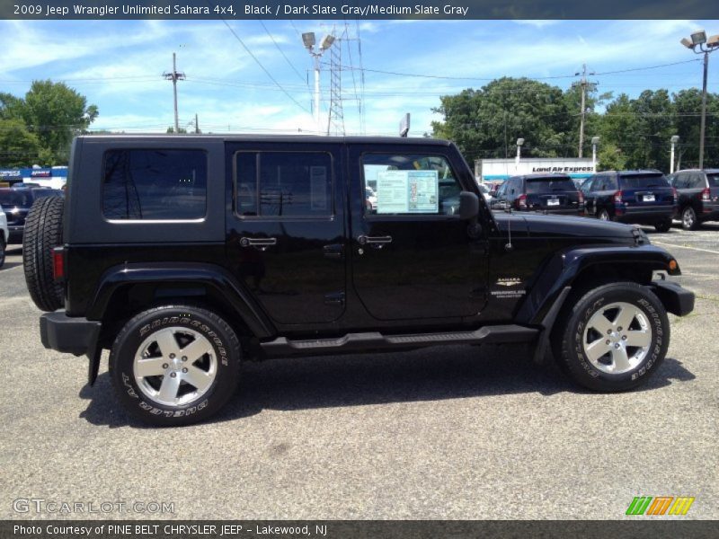 Black / Dark Slate Gray/Medium Slate Gray 2009 Jeep Wrangler Unlimited Sahara 4x4