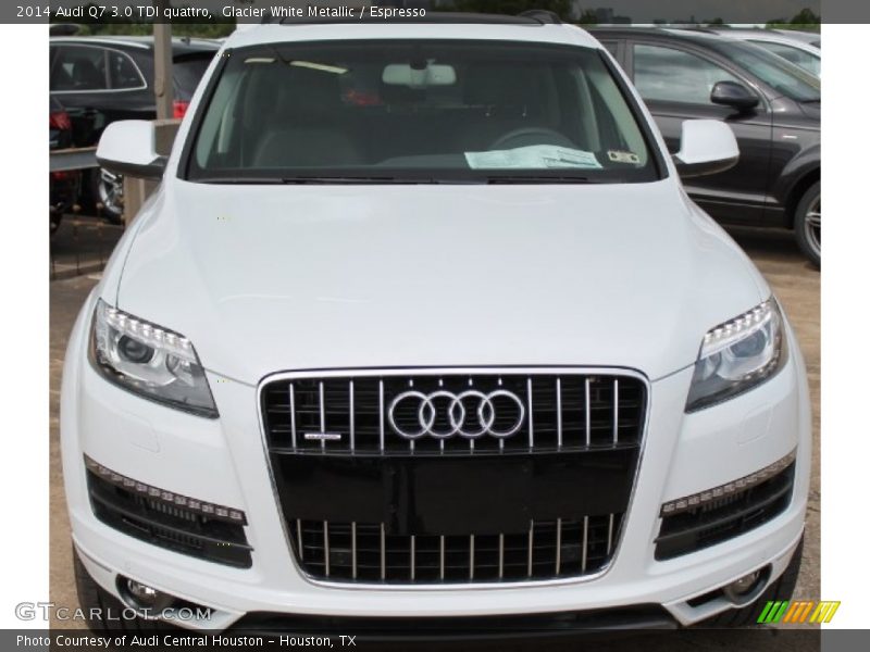 Glacier White Metallic / Espresso 2014 Audi Q7 3.0 TDI quattro