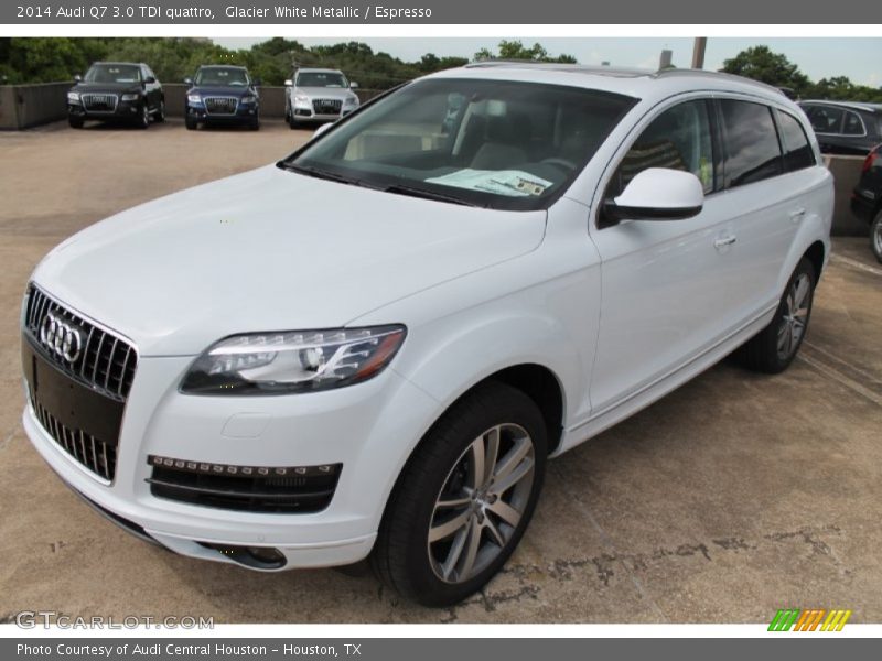 Glacier White Metallic / Espresso 2014 Audi Q7 3.0 TDI quattro