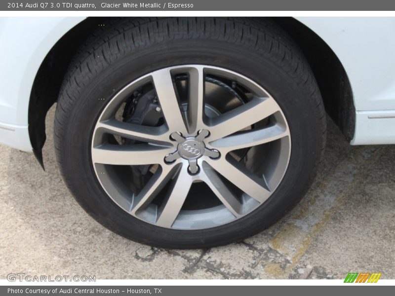 Glacier White Metallic / Espresso 2014 Audi Q7 3.0 TDI quattro