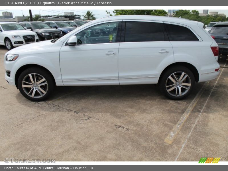 Glacier White Metallic / Espresso 2014 Audi Q7 3.0 TDI quattro