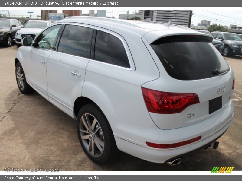 Glacier White Metallic / Espresso 2014 Audi Q7 3.0 TDI quattro