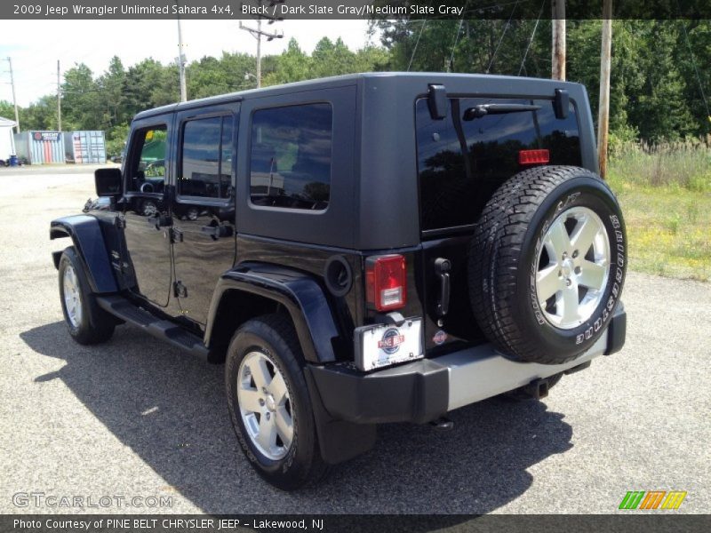 Black / Dark Slate Gray/Medium Slate Gray 2009 Jeep Wrangler Unlimited Sahara 4x4