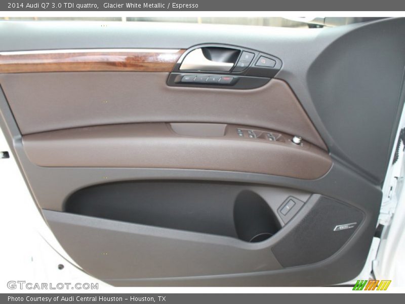 Glacier White Metallic / Espresso 2014 Audi Q7 3.0 TDI quattro