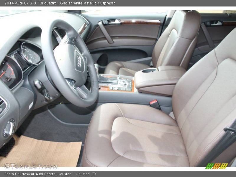 Glacier White Metallic / Espresso 2014 Audi Q7 3.0 TDI quattro