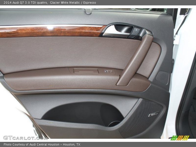 Glacier White Metallic / Espresso 2014 Audi Q7 3.0 TDI quattro