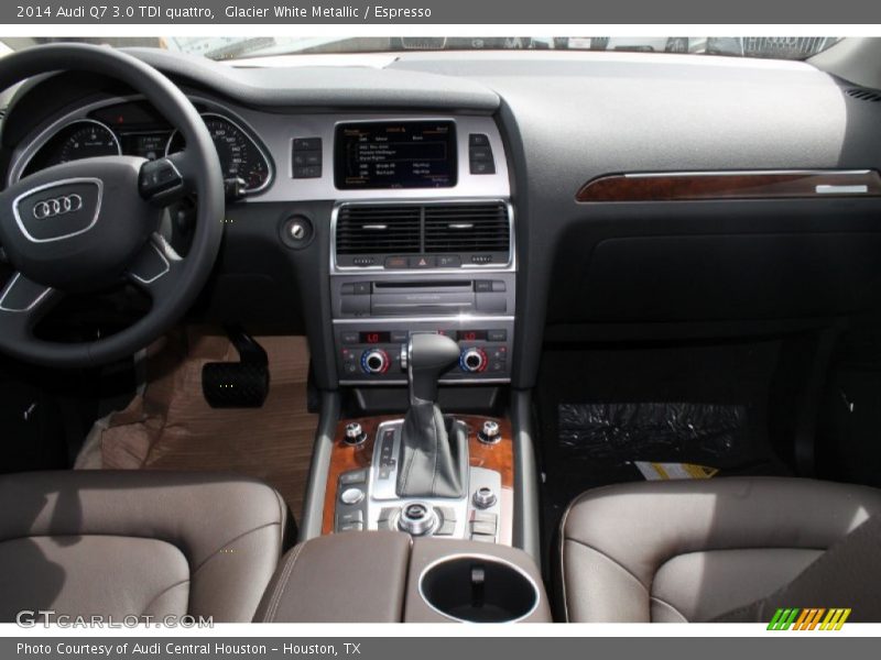 Glacier White Metallic / Espresso 2014 Audi Q7 3.0 TDI quattro